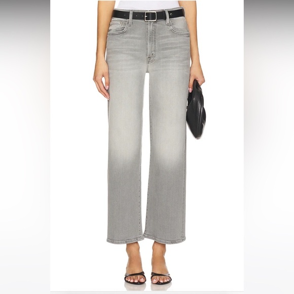 NWT MOTHER denim dodger flood noted wash grey size 24 - Picture 14 of 14